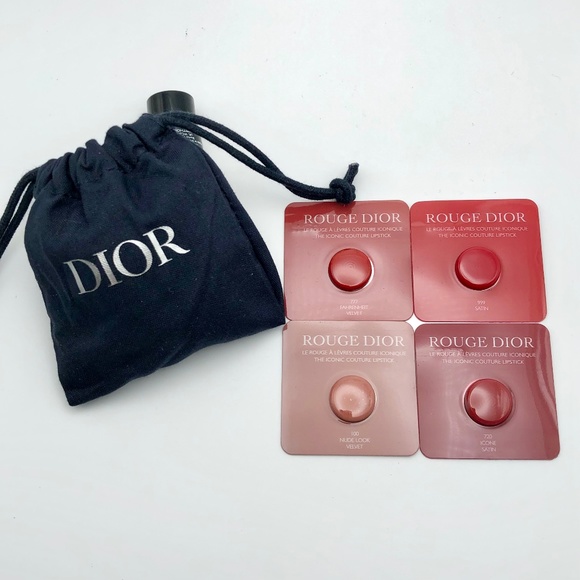 DIOR Pouch & Lipstick Bundle Set NEW - Picture 1 of 4